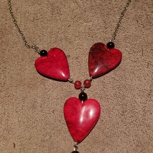 Valentines heart necklace